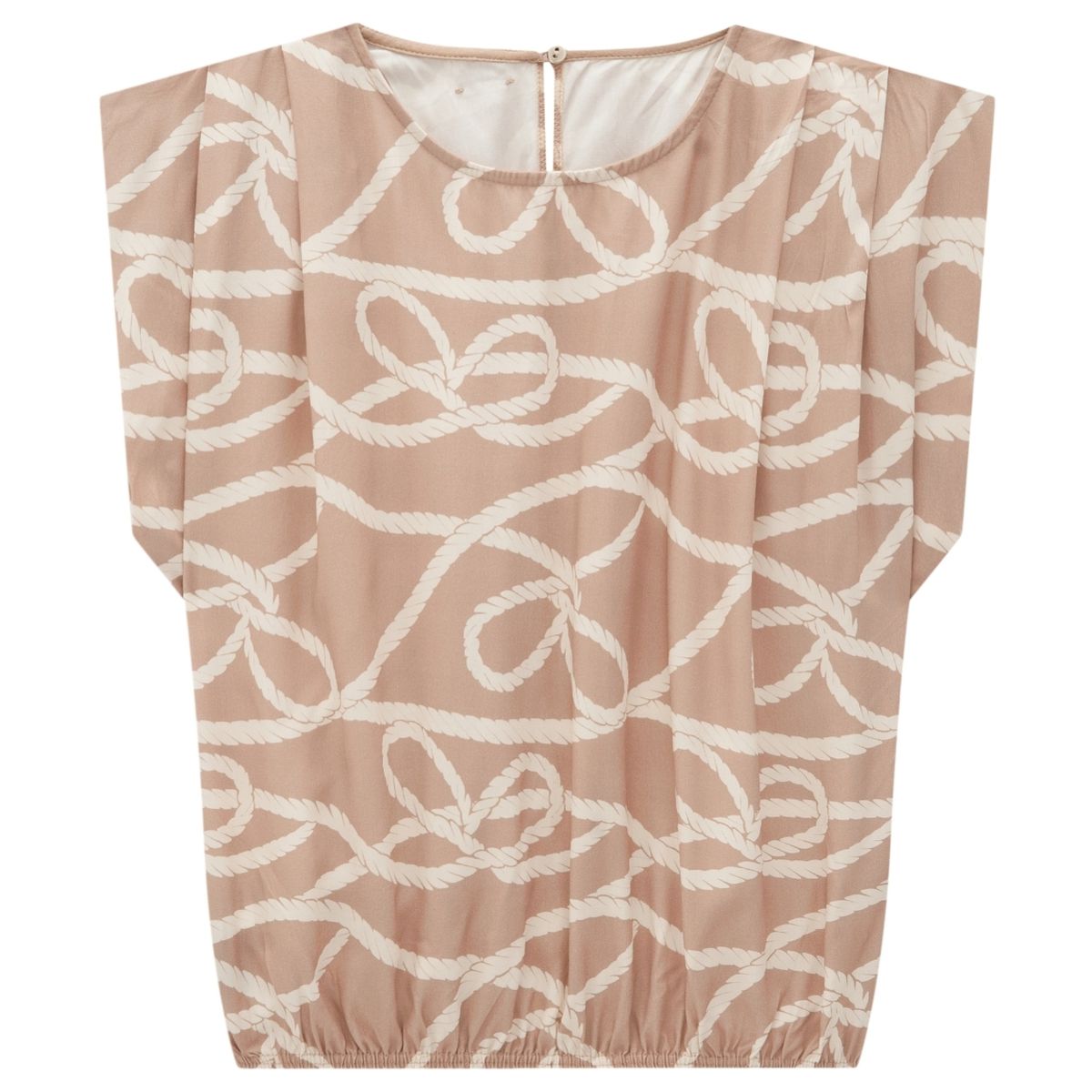Blusa Box Feminina Estampa Navy Em Viscose - ENFIM - Fátima Modas