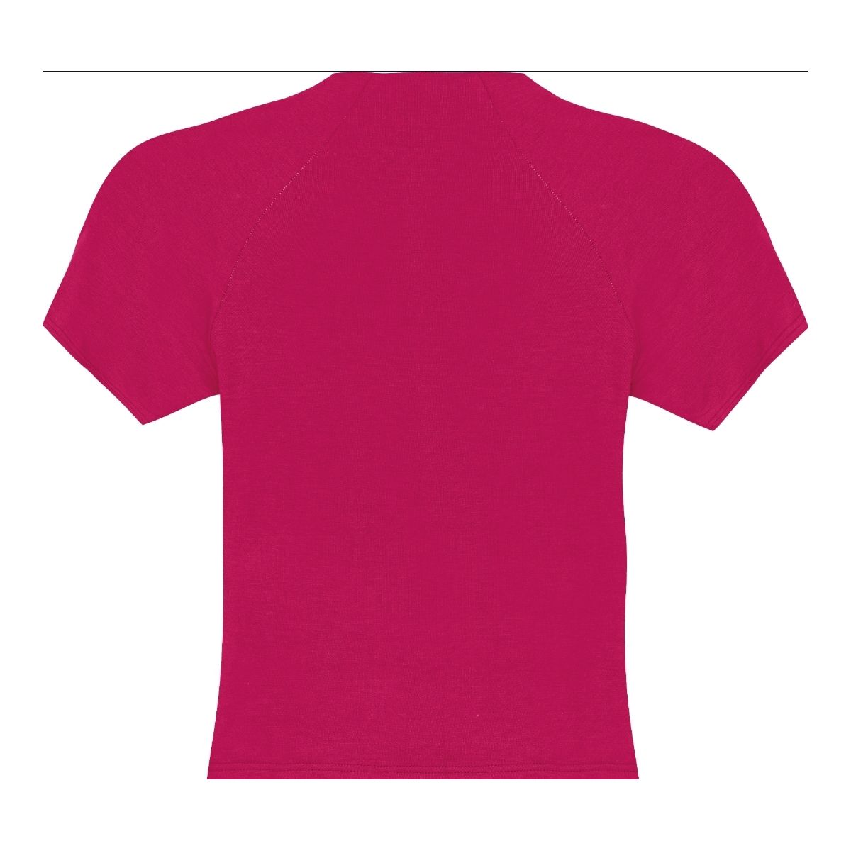Blusa Básica Feminina Gola Alta Manga Curta Em Vis... - Fátima Modas