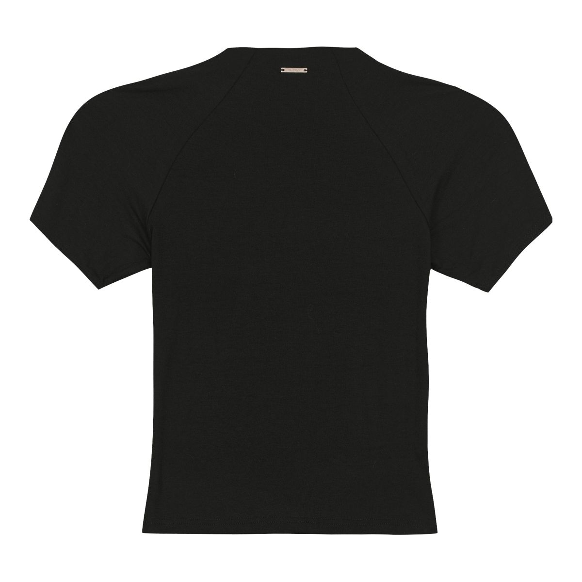 Blusa Básica Feminina Gola Alta Manga Curta Em Vis... - Fátima Modas