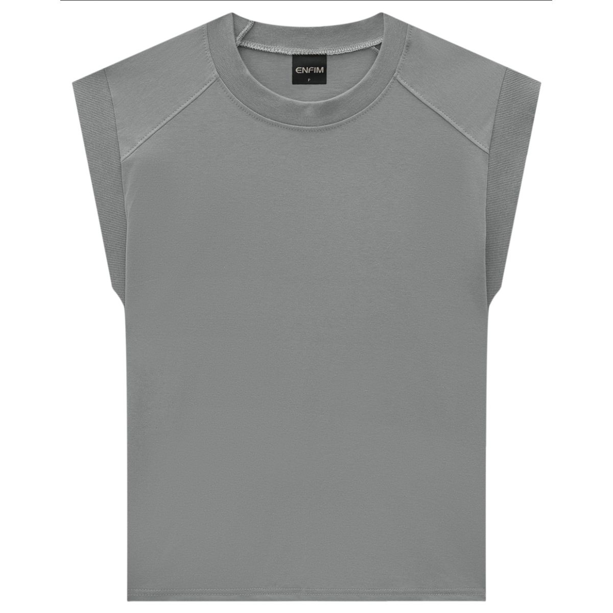 T-Shirt Feminina Muscle Tee Em Algodão - ENFIM - Fátima Modas