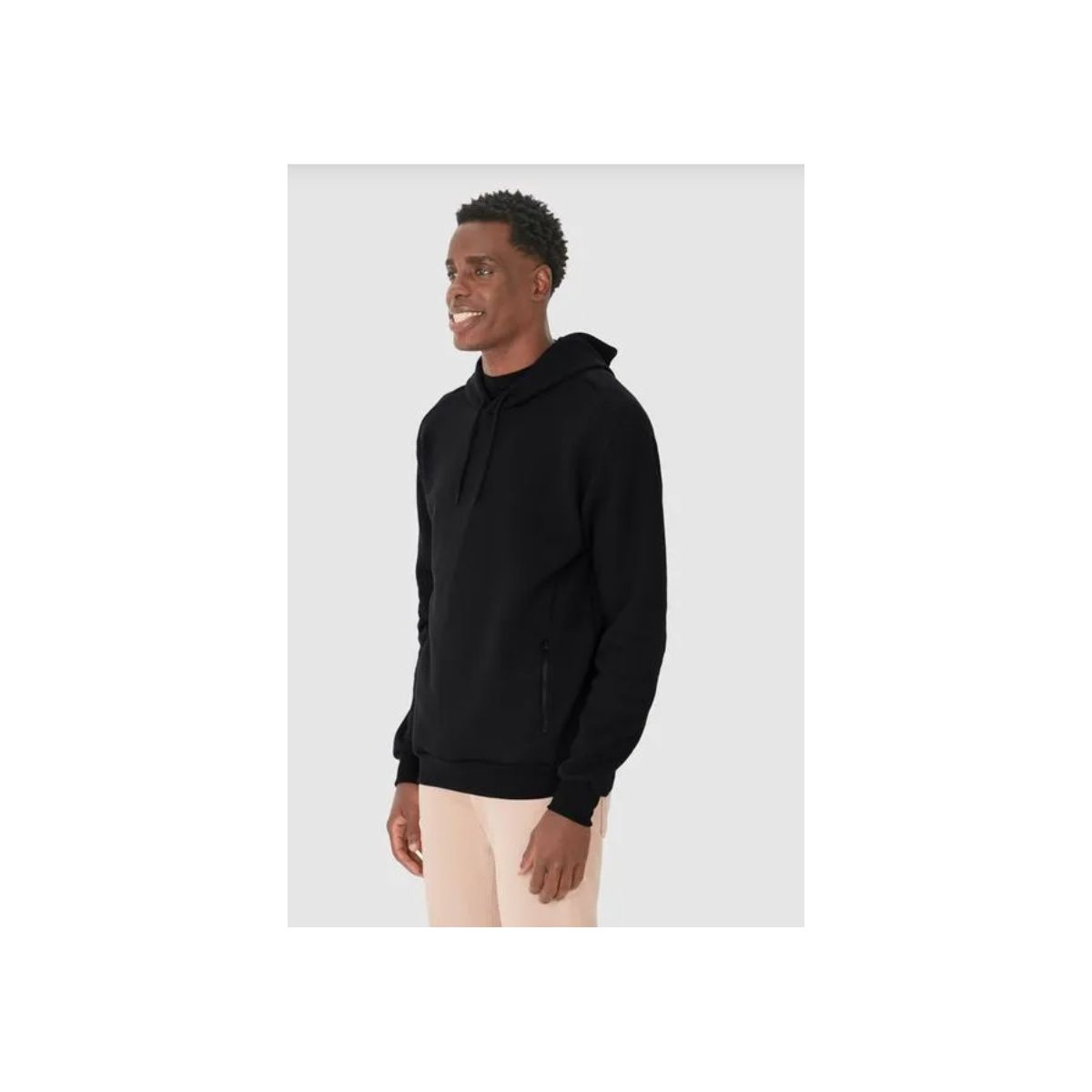 Blusão Box Masculino Bolso Funcional Em Moletom Pr... - Fátima Modas