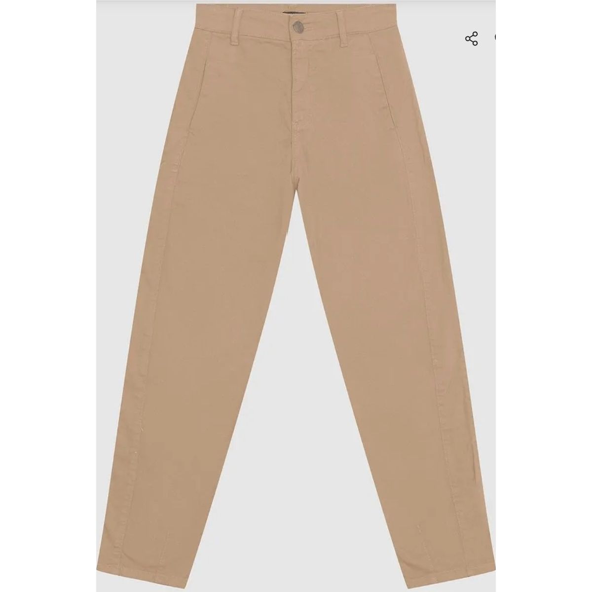 Calça Feminina Slouchy Em Sarja Com Elastano - ENF... - Fátima Modas