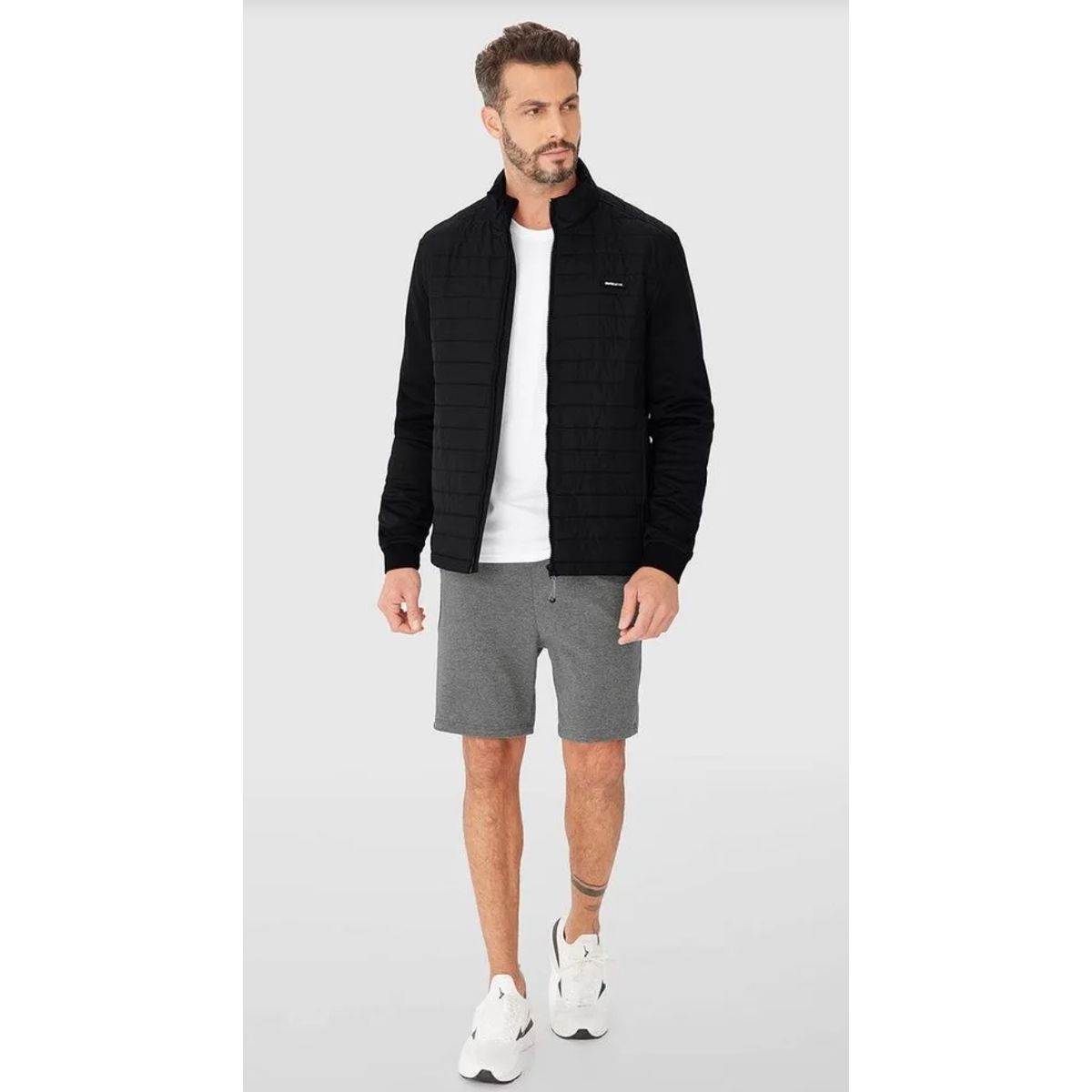 Jaqueta Puffer Masculina Em Tafetá - ENFIM - Fátima Modas