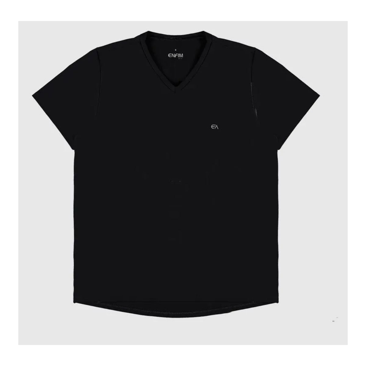 Camiseta Masculina Decote V Em Malha Dry E Antimic... - Fátima Modas
