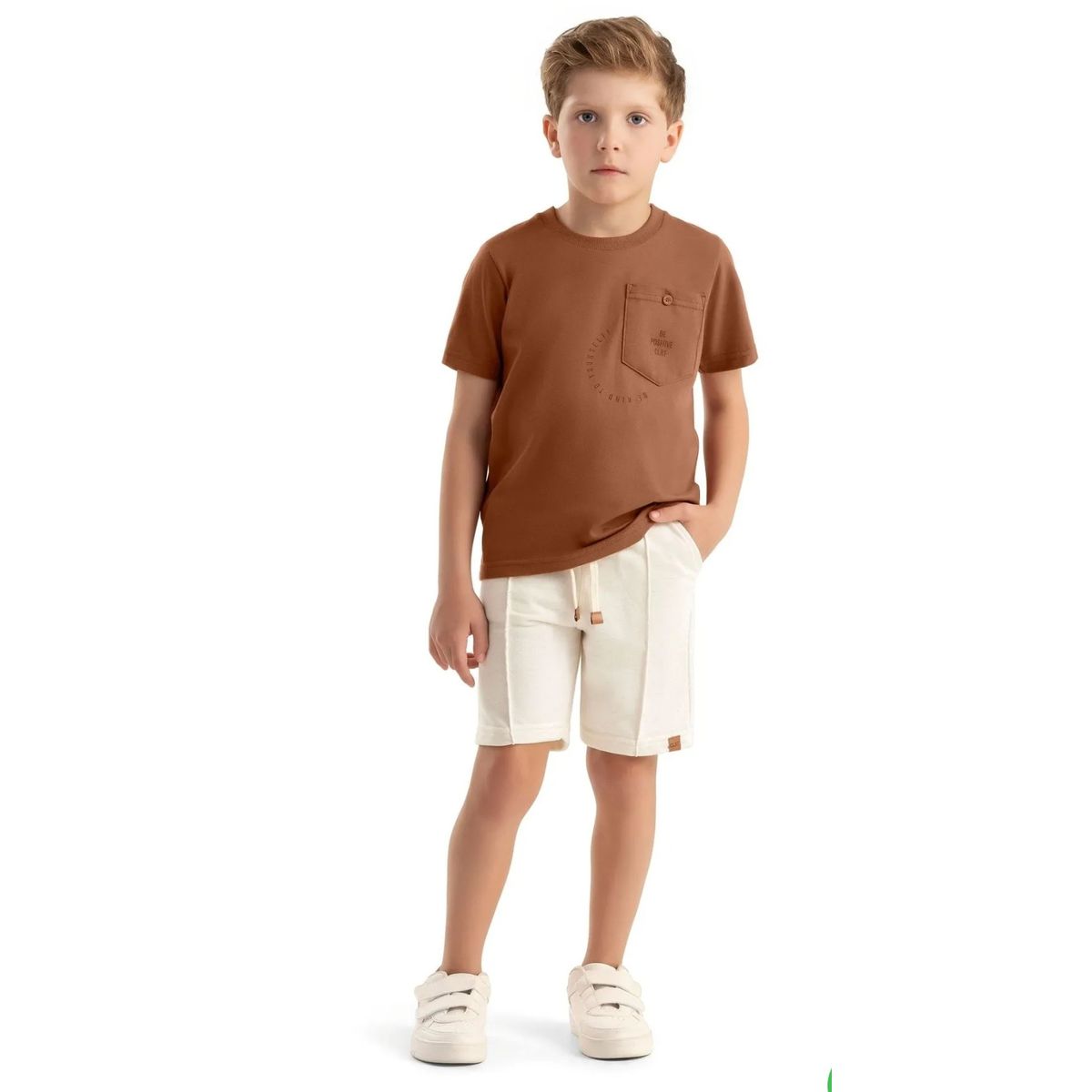 Conjunto Infantil Menino Bermuda Linho Colorittá M... - Fátima Modas