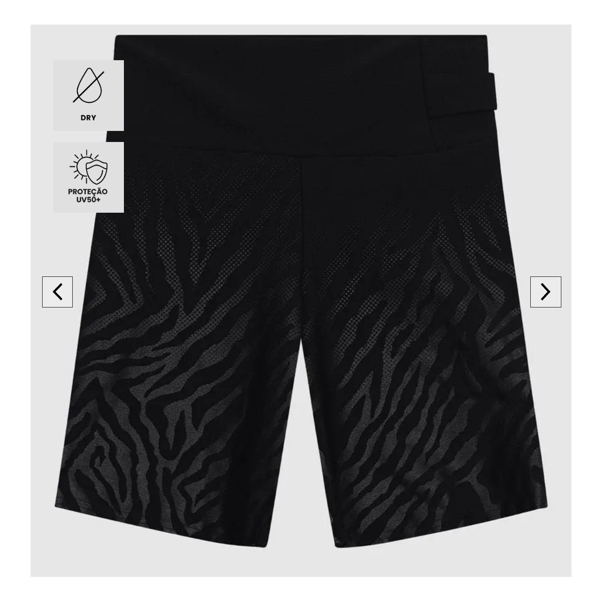 Shorts Justo Feminino Recorte No Cós Em Malha Dry ... - Fátima Modas