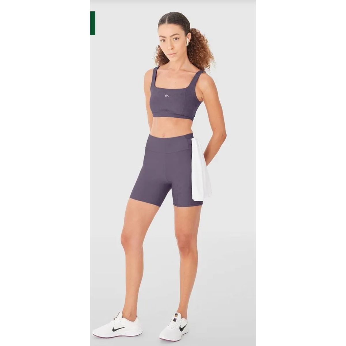 Shorts Justo Feminino Recorte No Cós Em Malha Dry ... - Fátima Modas