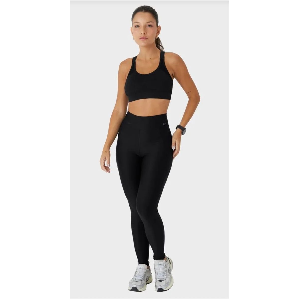 Calça Legging Feminina Detalhe A Laser Em Malha Dr... - Fátima Modas