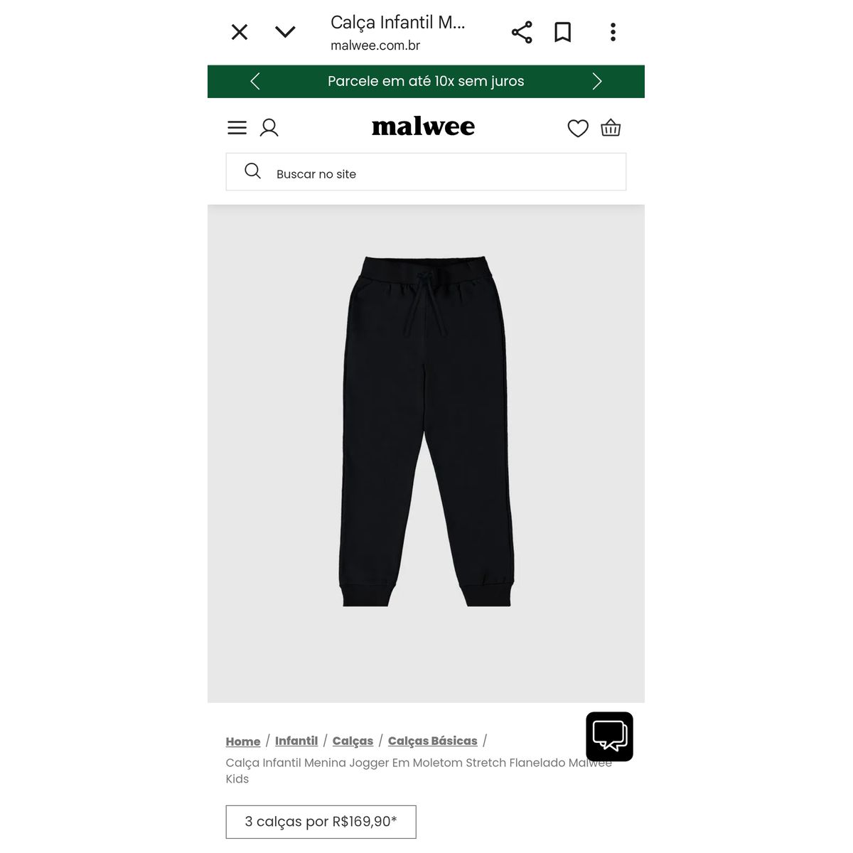 Calça Jogger Em Moletom Flanelado - Fátima Modas