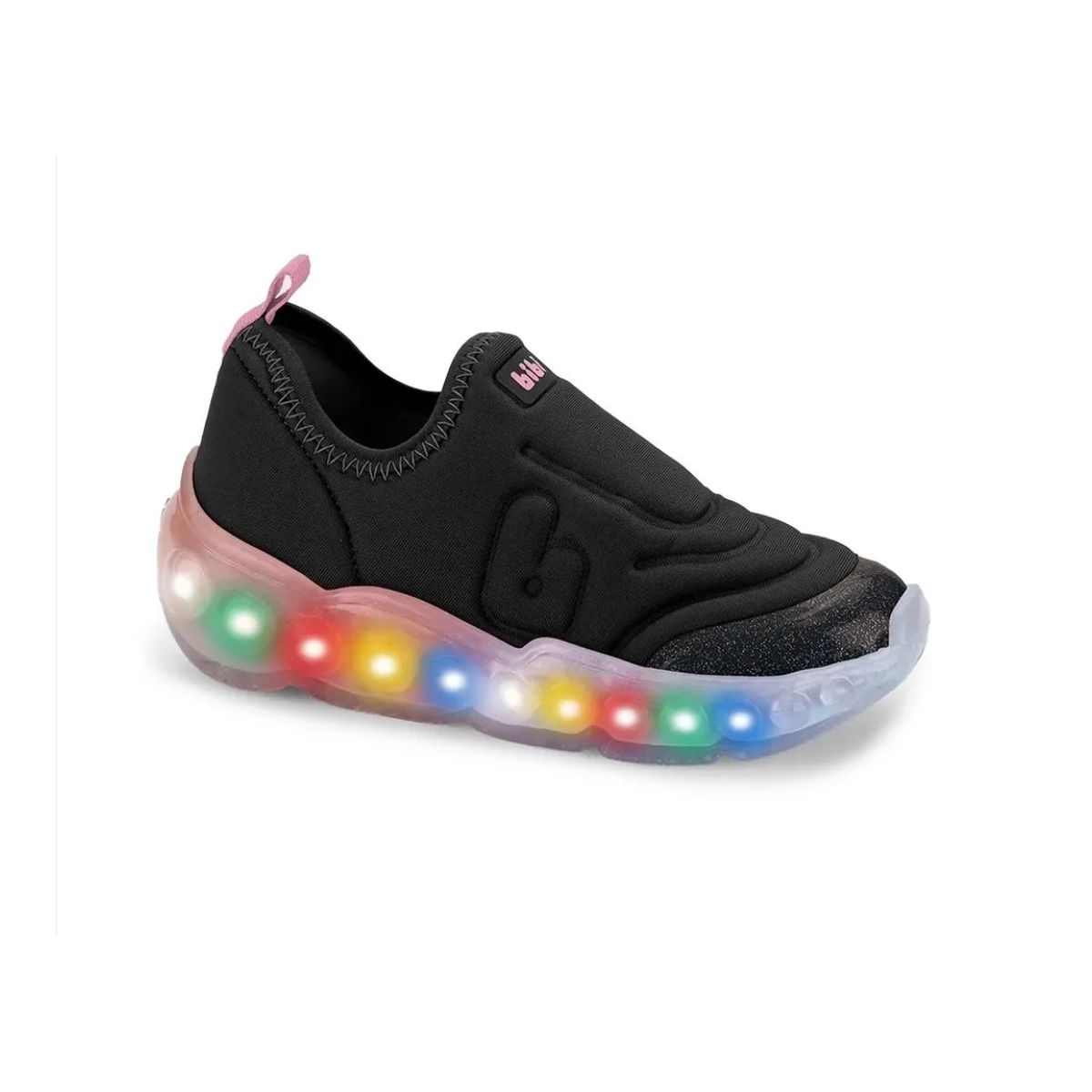 Tênis Casual Bibi Led Infantil Preto - Fátima Modas