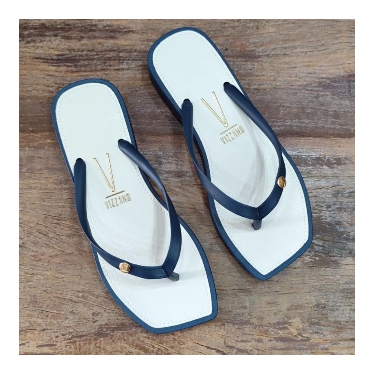 Chinelo Vizzano Detalhe da Marca Liso 6531.100 - Fátima Modas