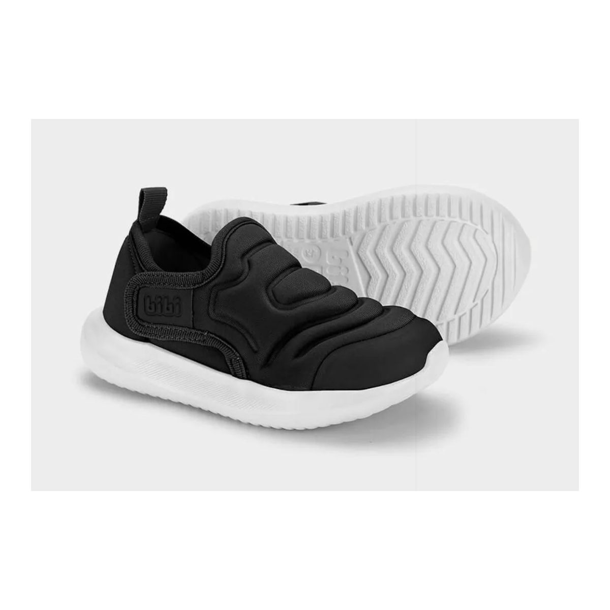 Tênis Infantil Bibi Flash Menino Preto e Branco - Fátima Modas