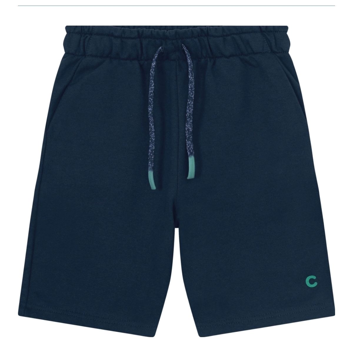 BERMUDA INFANTIL MENINO EM MOLETOM COMFORT AZUL CO... - Fátima Modas