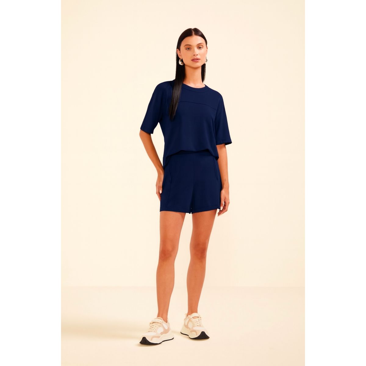 Blusa Marialicia Marinho - Fátima Modas