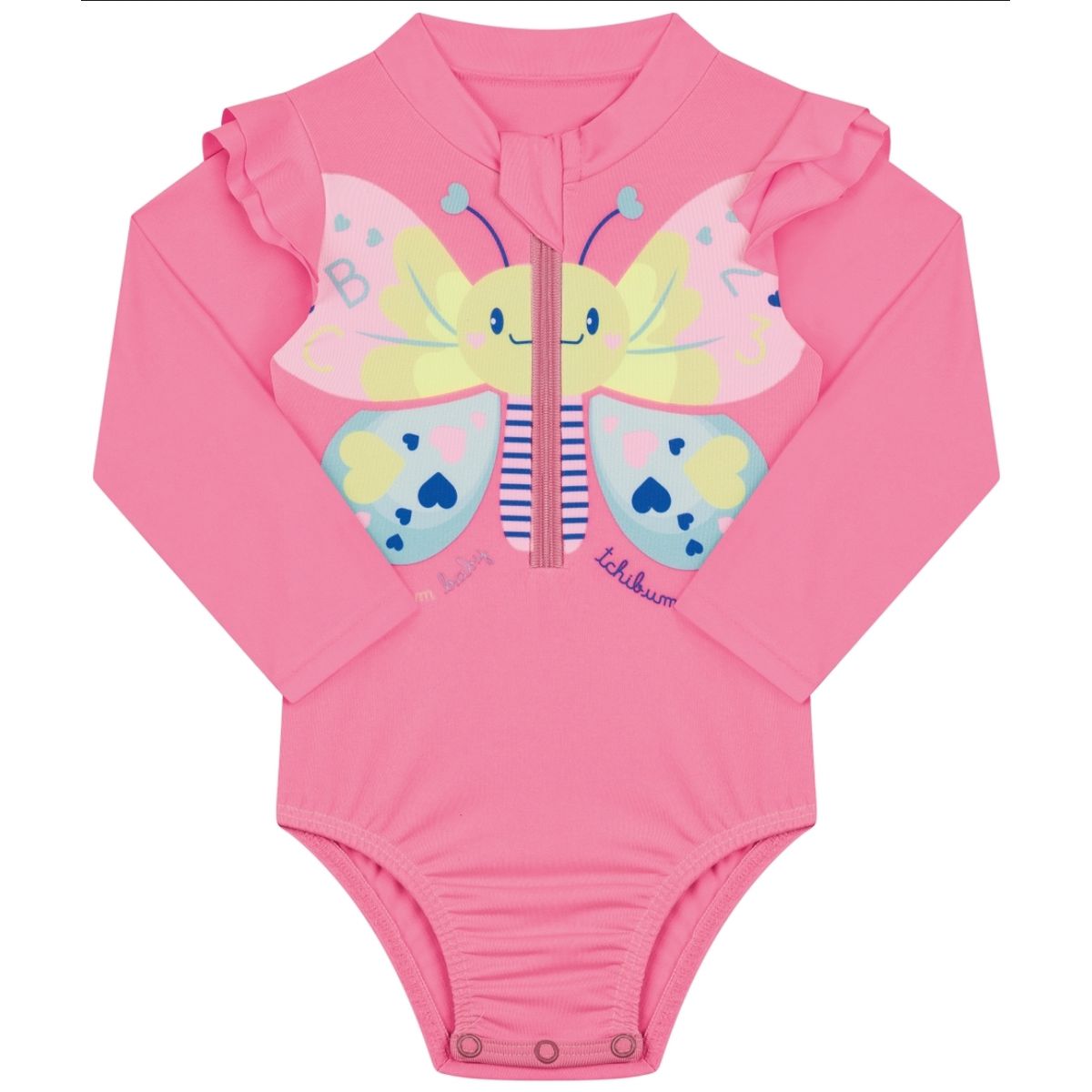 Maiô Menina Borboleta com ziper - Kamylus - Fátima Modas