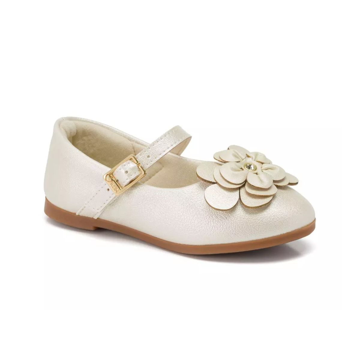 Sapatilha Princesa Mini Klin Com Flores Em Camadas... - Fátima Modas