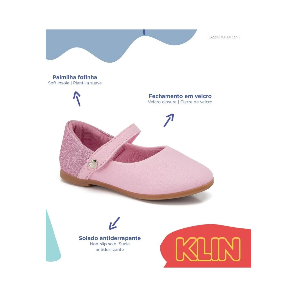 Sapatilha Clássica Festa Infantil Klin Princesa Ki... - Fátima Modas