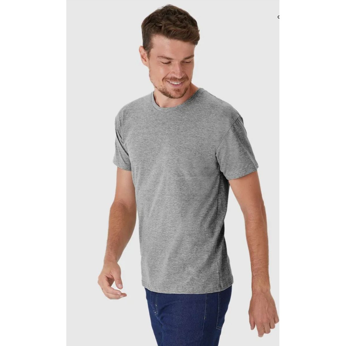 Camiseta Original Masculina Decote Redondo Em Algo... - Fátima Modas