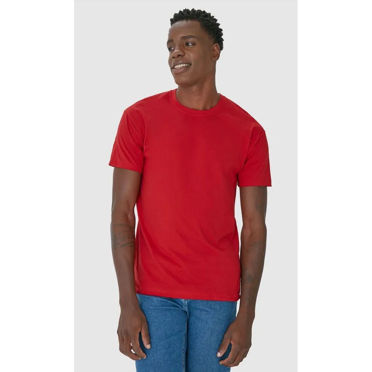 Camiseta Original Masculina Decote Redondo Em Algo... - Fátima Modas