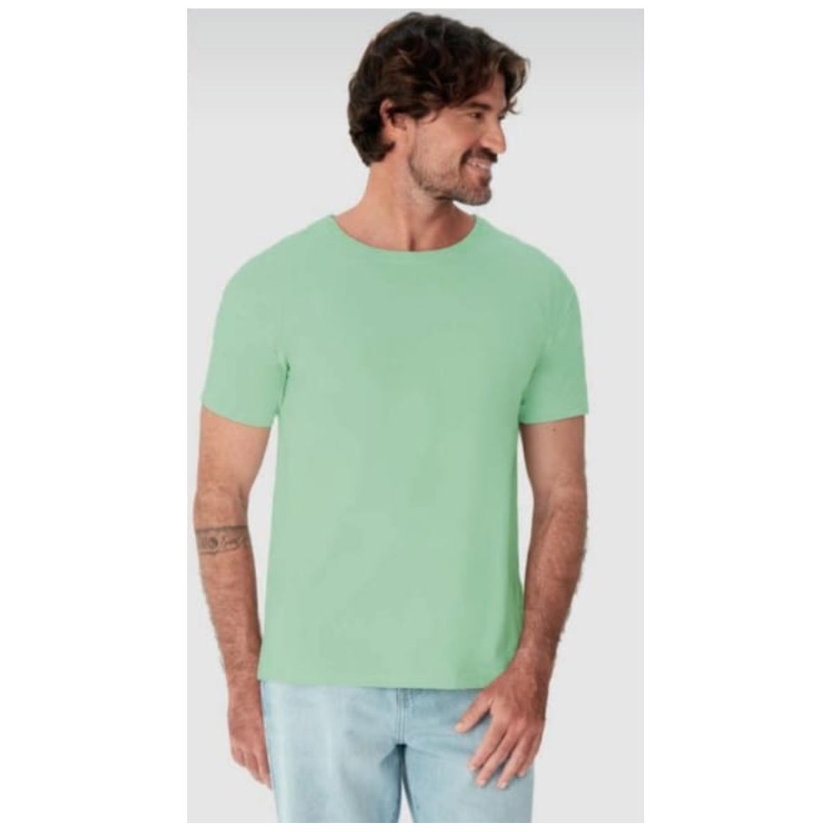 Camiseta Original Masculina Decote Redondo Em Algo... - Fátima Modas