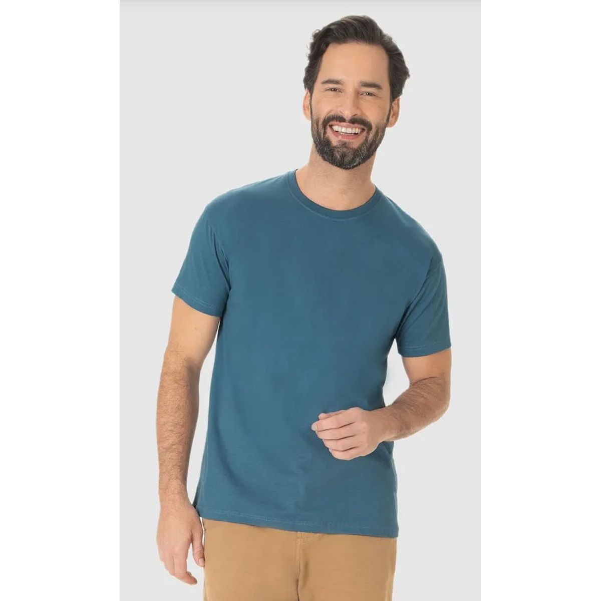 Camiseta Original Masculina Decote Redondo Em Algo... - Fátima Modas