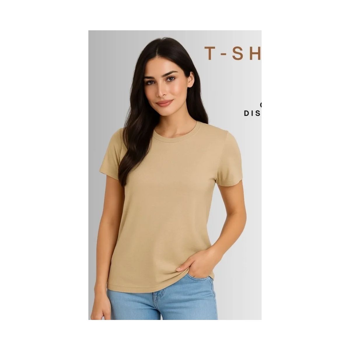 Blusa Básica Feminina Decote Redondo Em Algodão - Fátima Modas