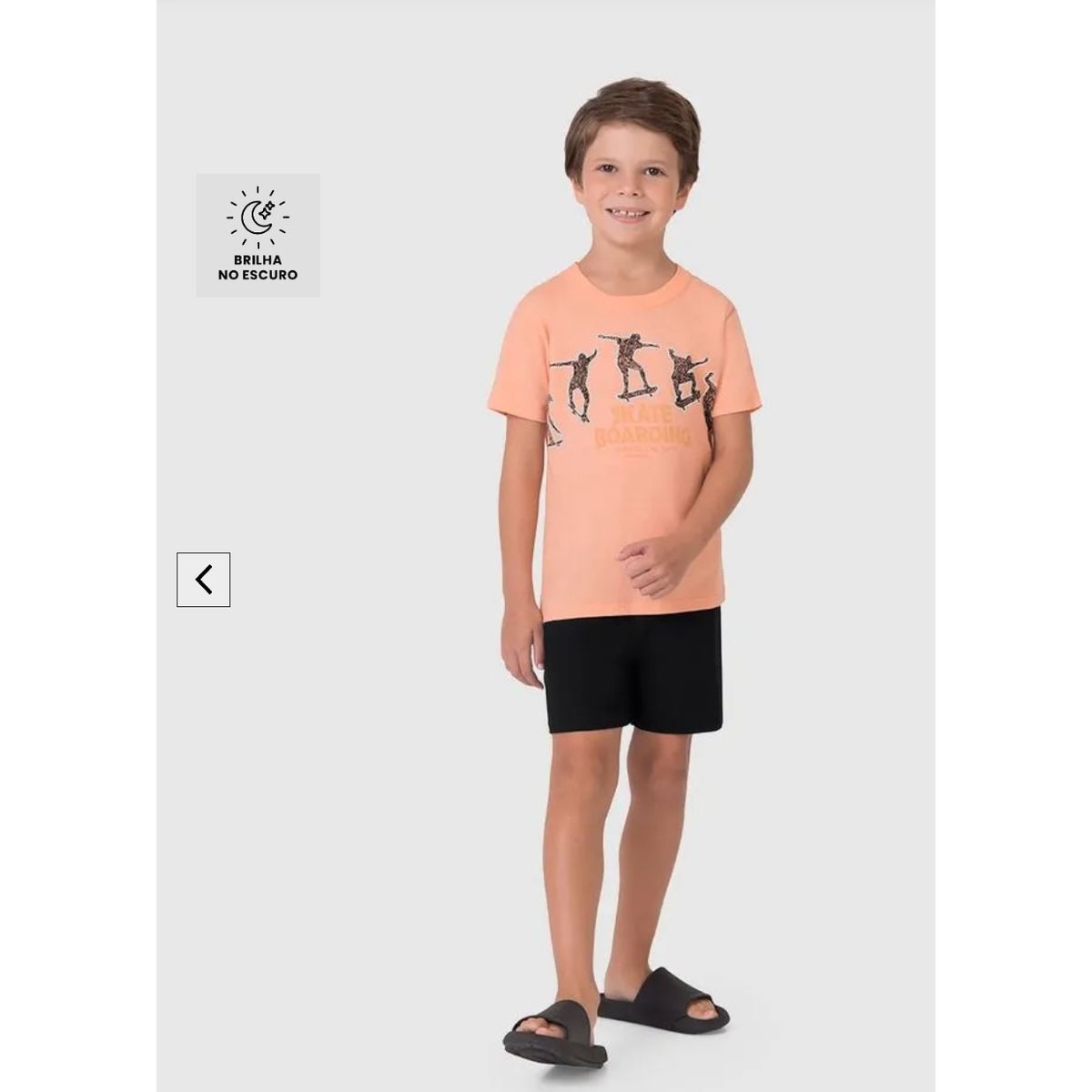 Pijama Infantil Menino Skate Boarding Repeat The J... - Fátima Modas