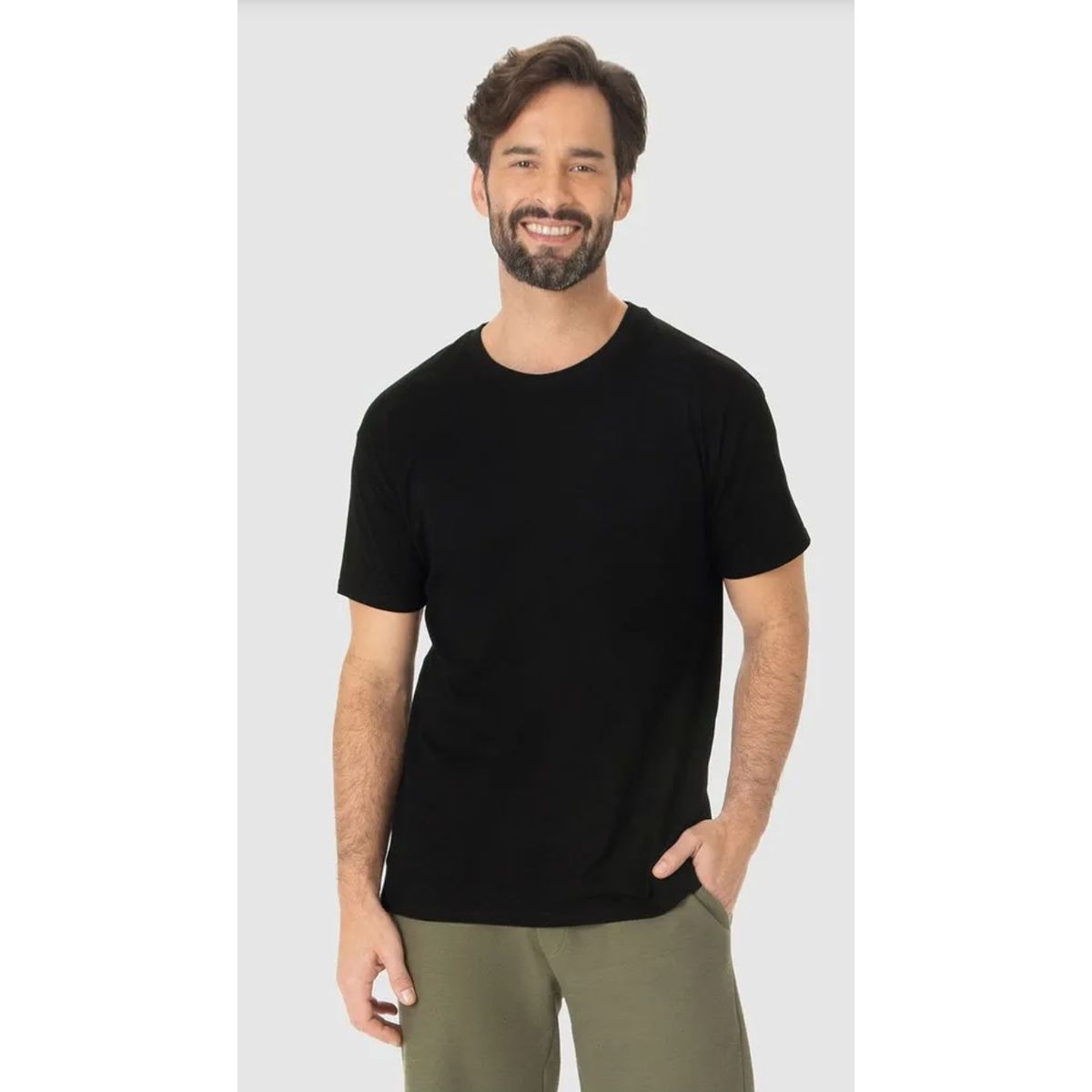 Camiseta Original Masculina Decote Redondo Em Algo... - Fátima Modas