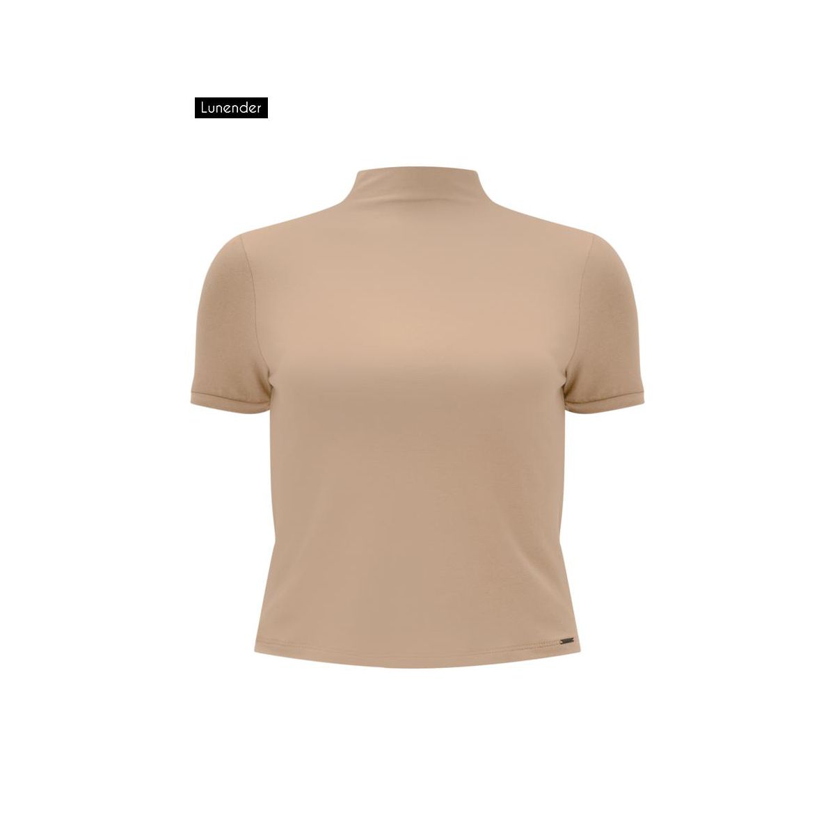 Blusa Cropped gola alta Lunender - Fátima Modas