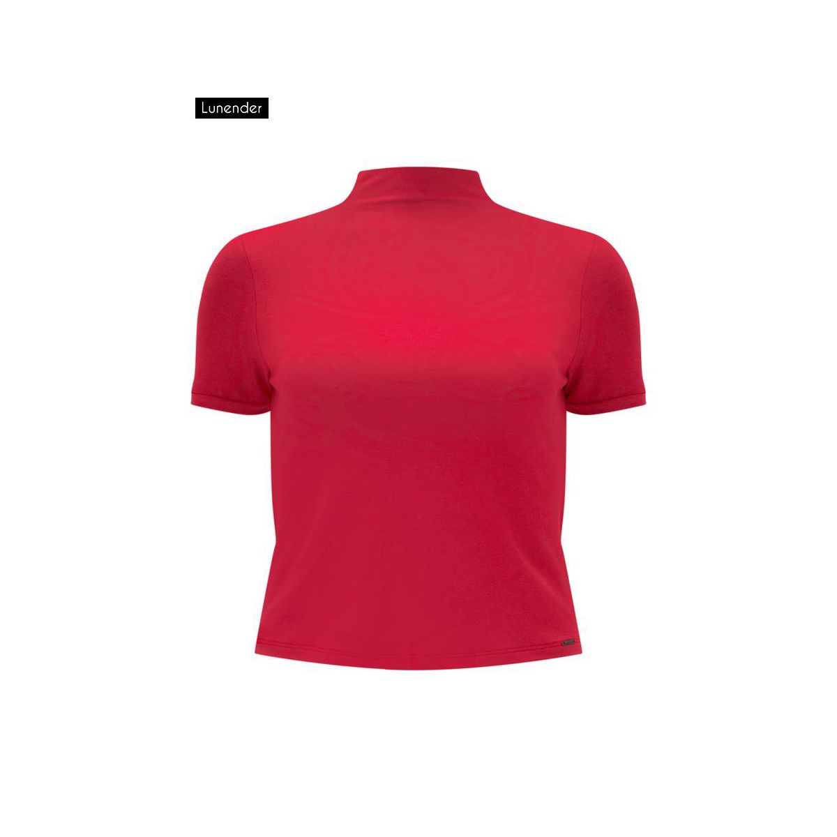 Blusa Cropped gola alta Lunender - Fátima Modas