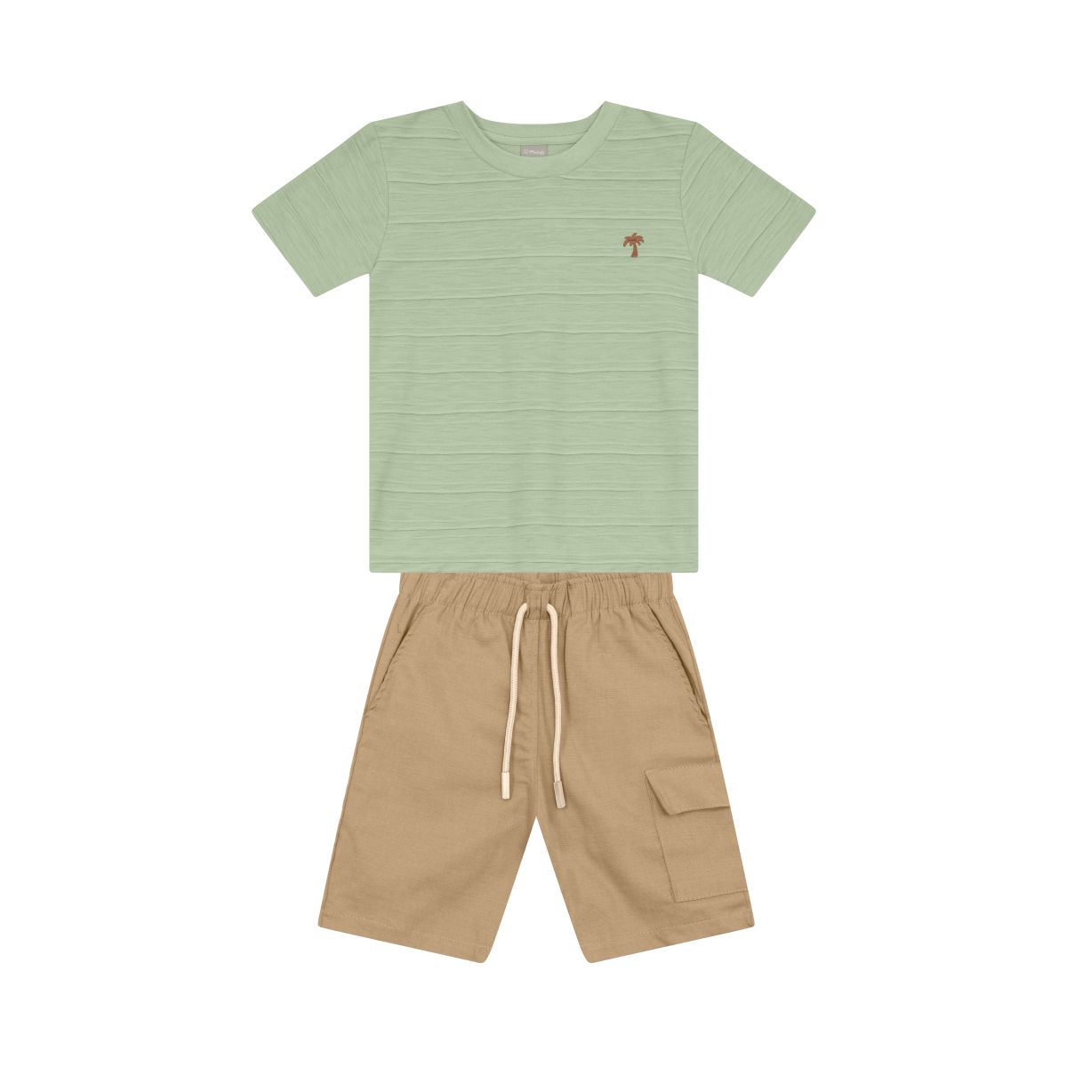 Conjunto Menino Mundi linho - Fátima Modas