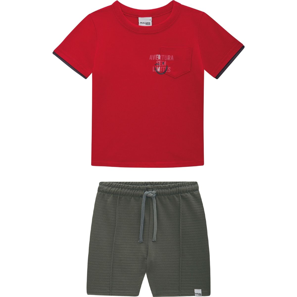 Conjunto Malwee Menino Vermelho - Fátima Modas