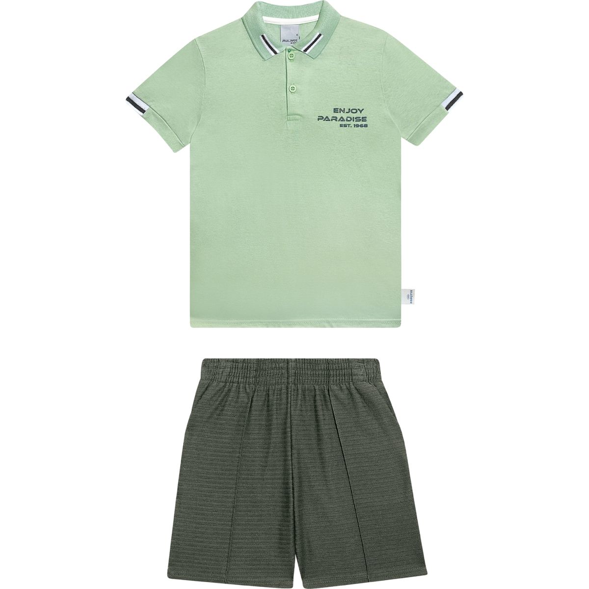 Conjunto Polo Malwee Verde - Fátima Modas