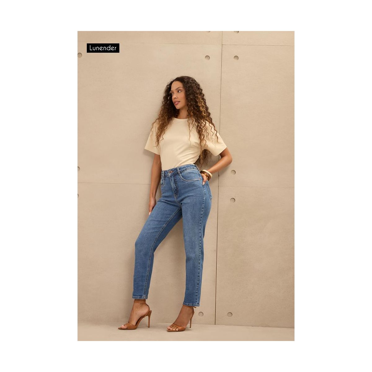 Calça jeans claro Lunender - Fátima Modas