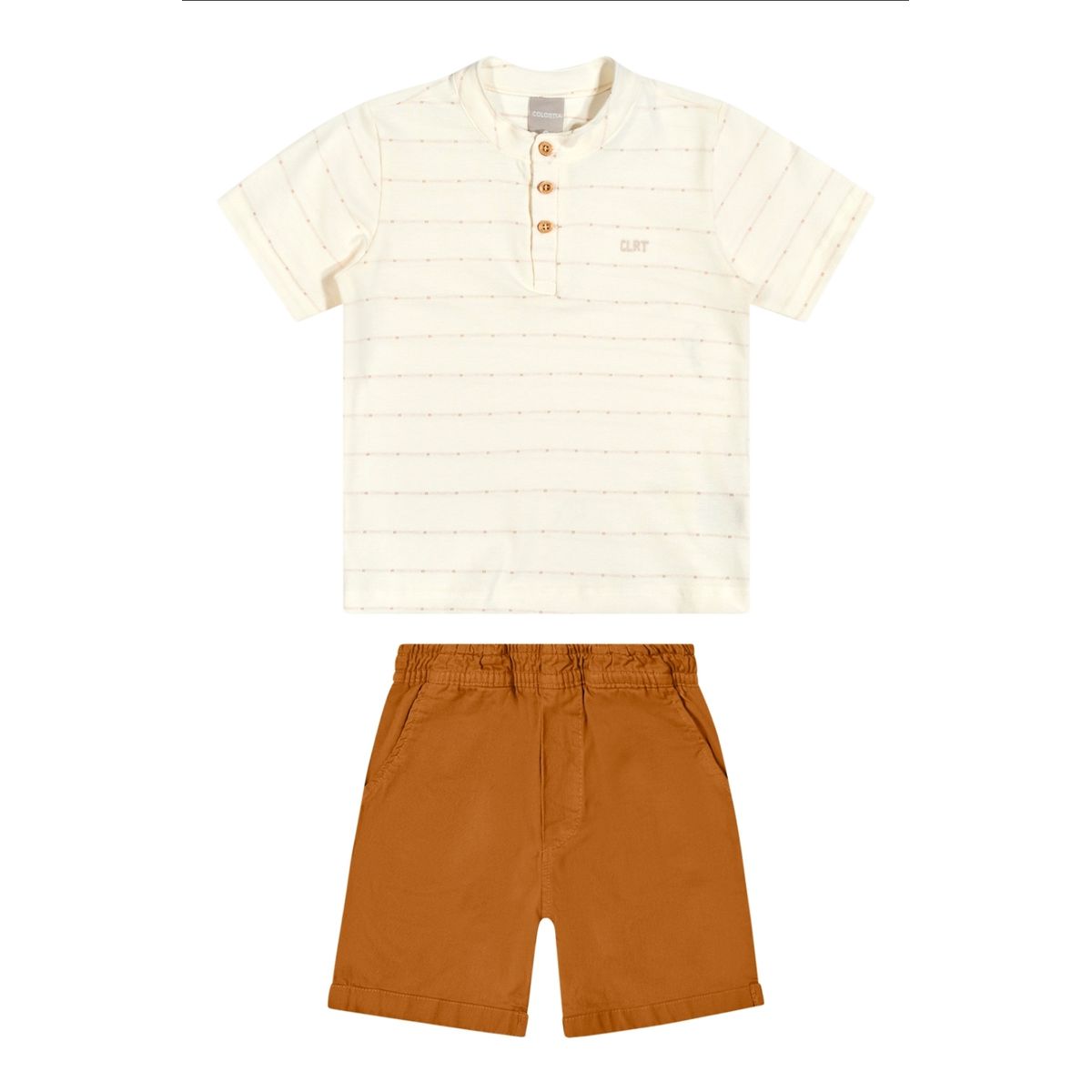 Colorittá - Conjunto Infantil Menino Botões Colori... - Fátima Modas