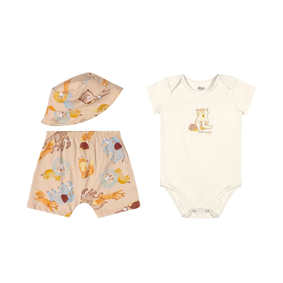 Conjunto Bebê kit Sol Elian - Fátima Modas