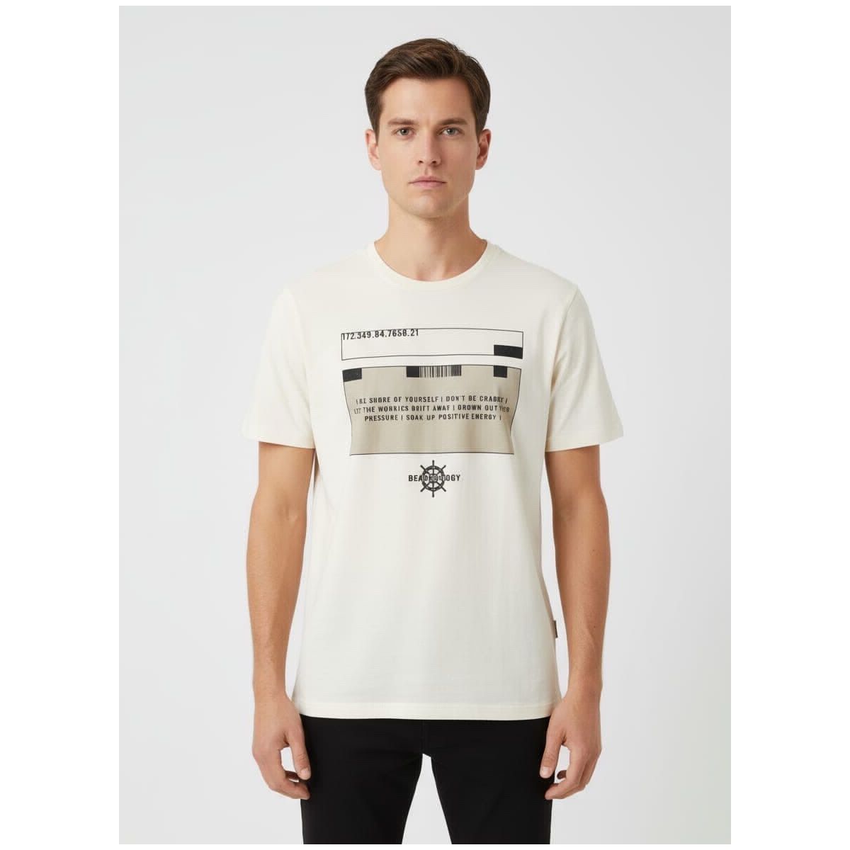 camiseta rovitex off white - Fátima Modas