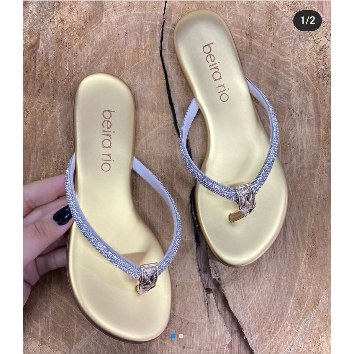 BEIRA RIO 8384.770 FEMININO - PrataCHINELO BEIRA R... - Fátima Modas