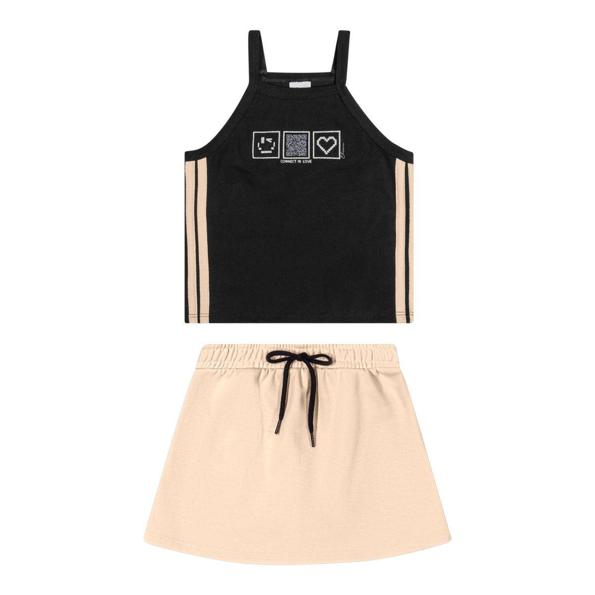 Conjunto Infantil Menina Interativo Elian Preto - Fátima Modas