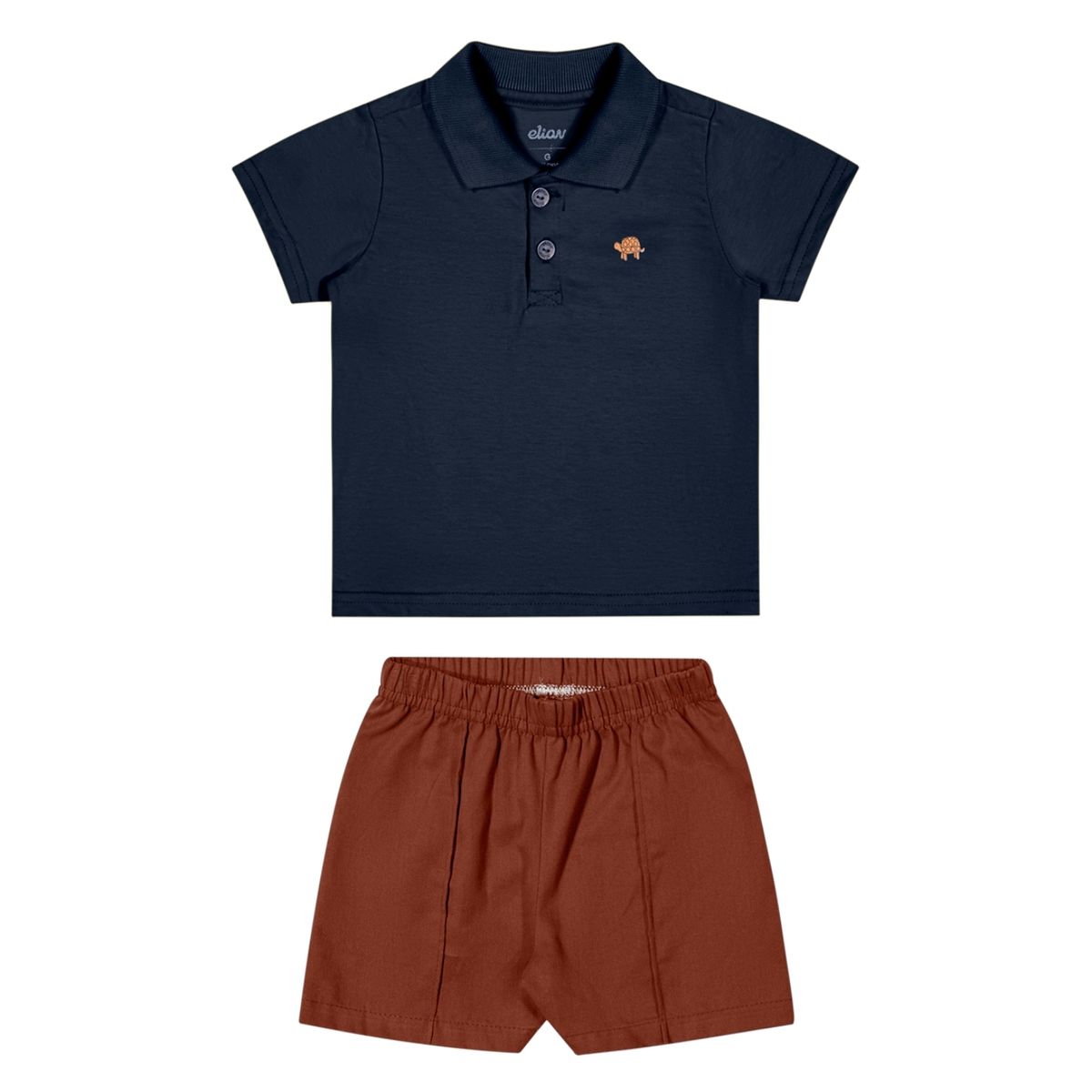 Conjunto Bebê Menino Sol Elian Vermelho - Fátima Modas