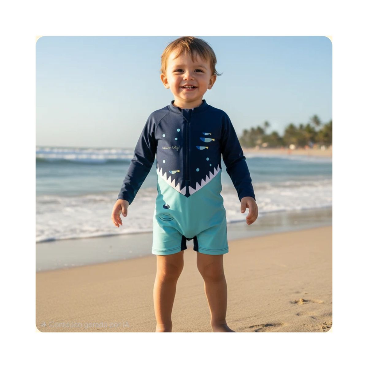 Macacão de Natação e Praia Bebê Tchibum Kamylus Pr... - Fátima Modas