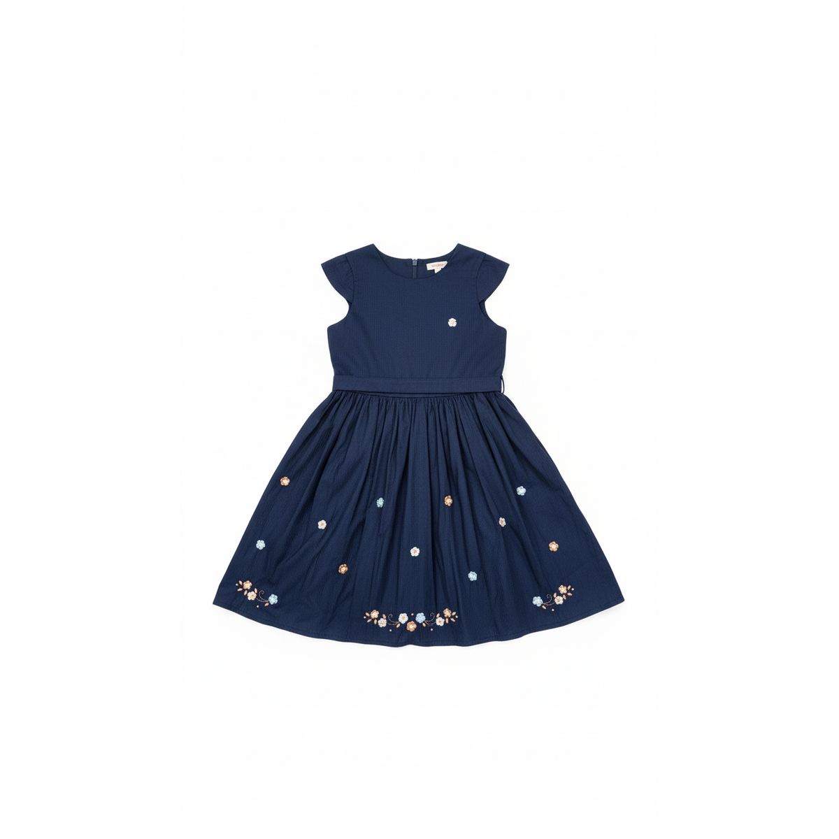 vestido azul marinho paraiso - Fátima Modas