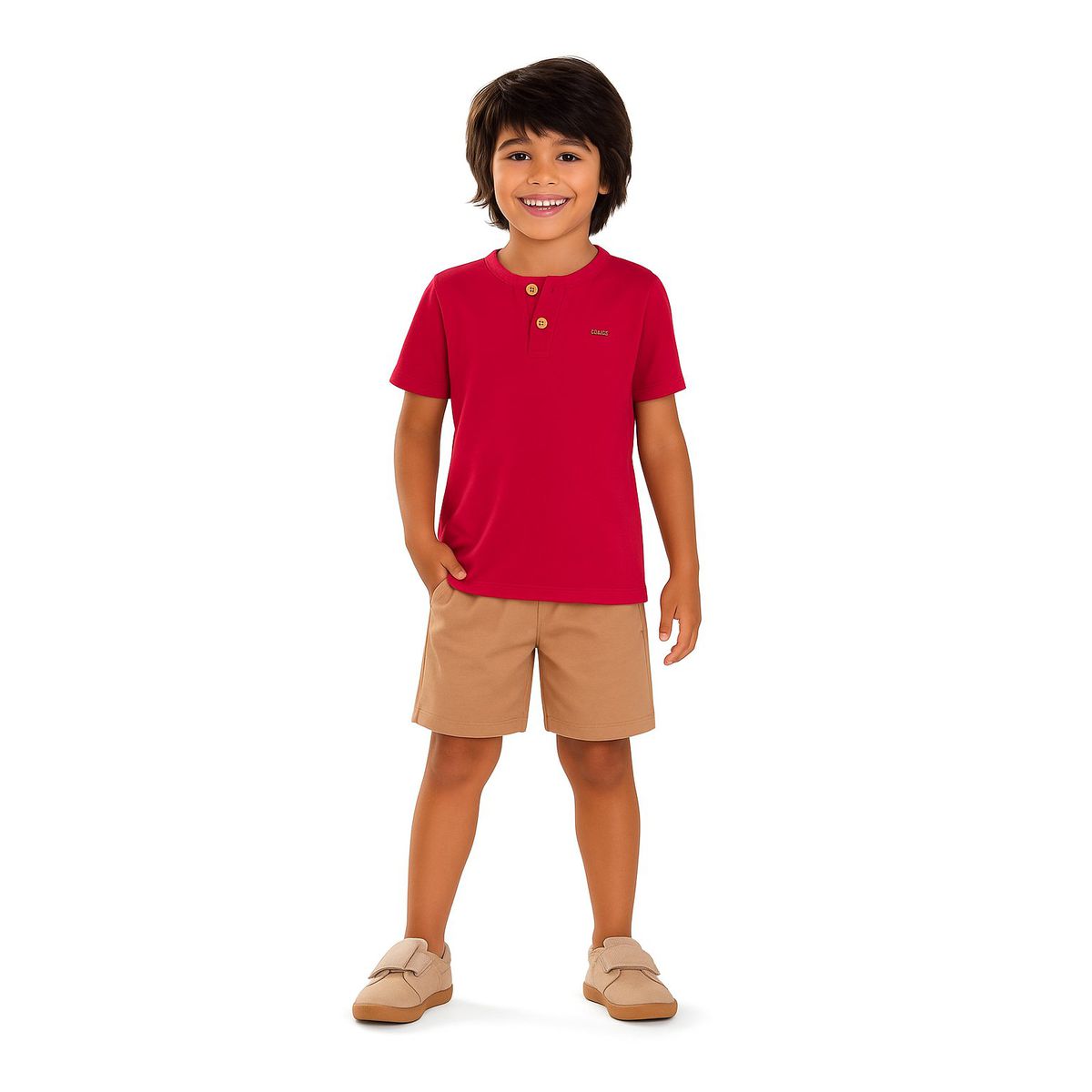 Conjunto menino Vermelho Coloritta 74237 - Fátima Modas