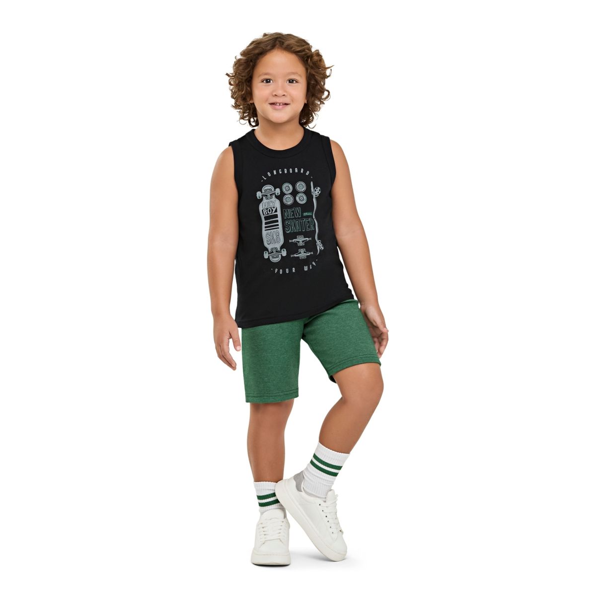 Conjunto Infantil Menino interativo Skate Elian - Fátima Modas