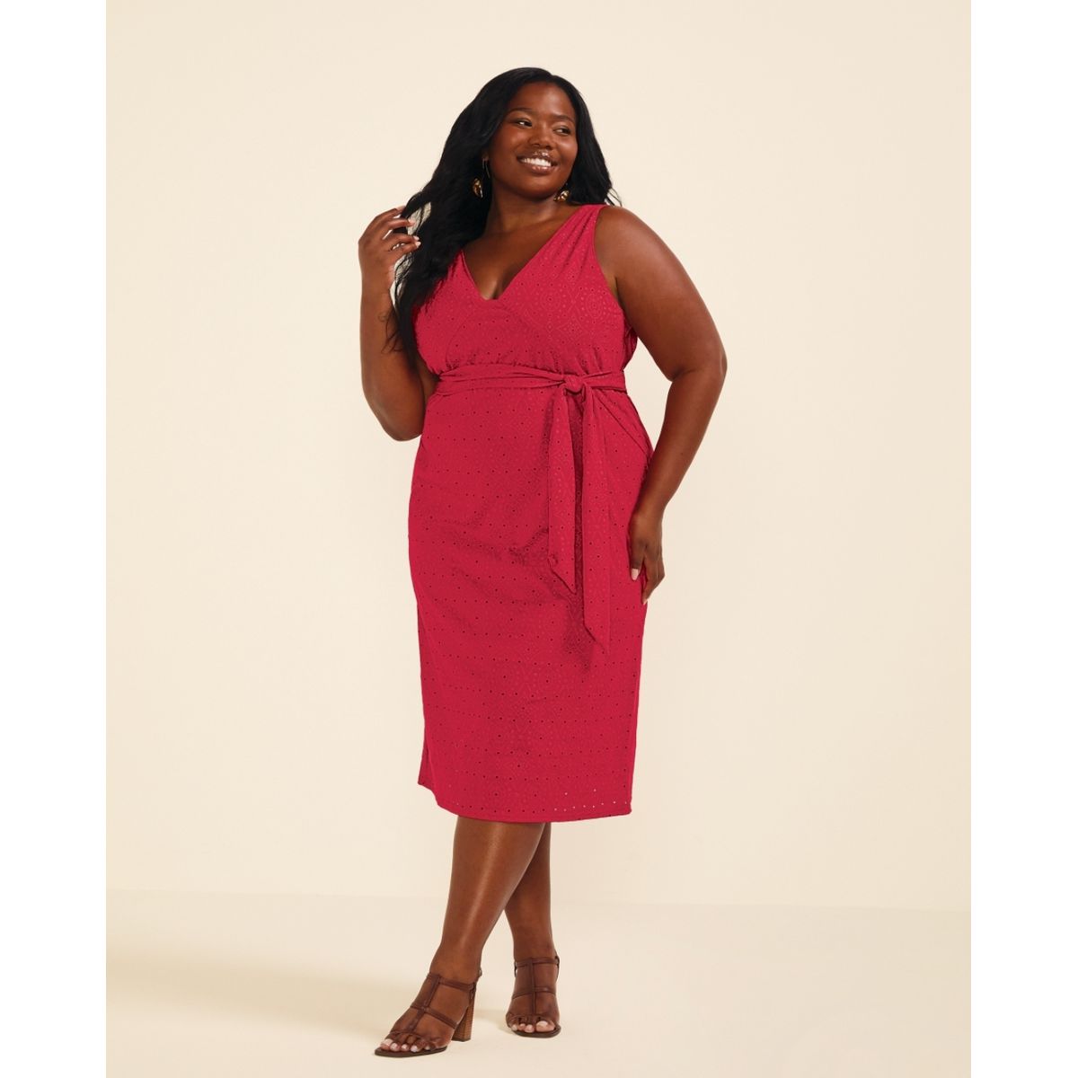 Vestido Marialicia Plus - Fátima Modas