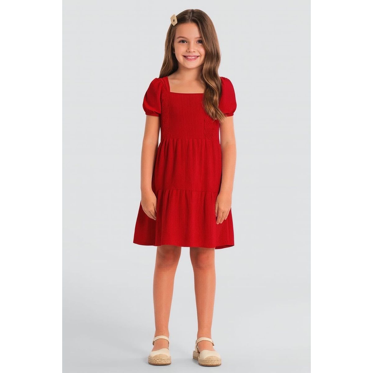 vestido Mundi vermelho - Fátima Modas