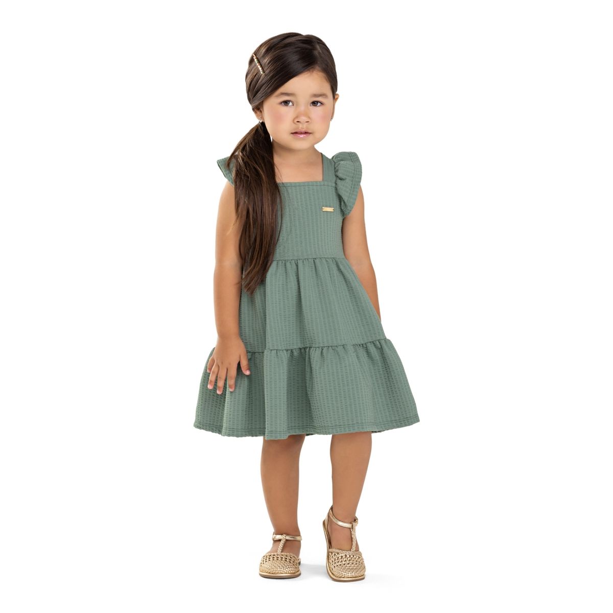 Vestido Infantil MeninaTexturizado Laço Colorittá ... - Fátima Modas