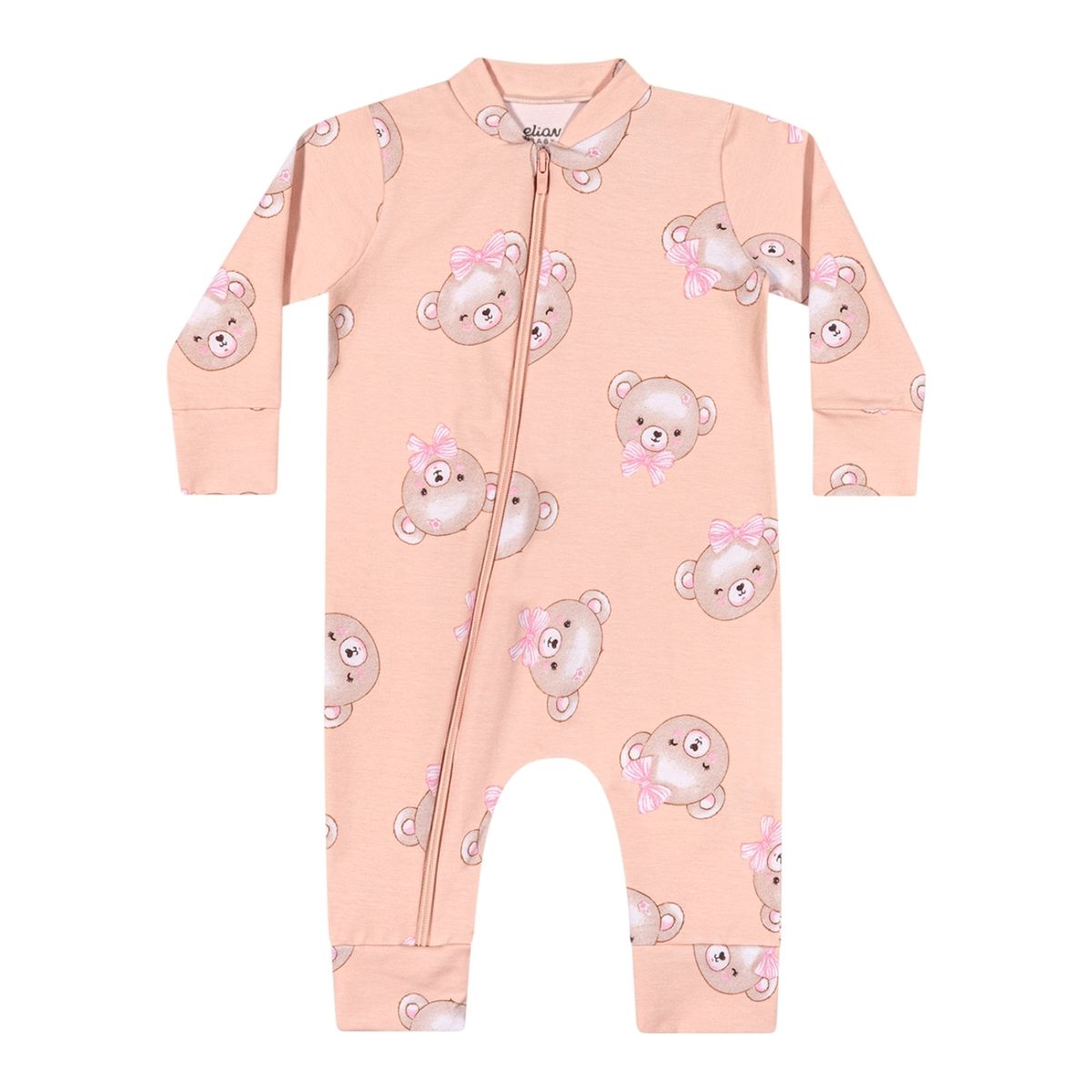 Macacão Bebê Menino MacarrãoElian Rosa - Fátima Modas