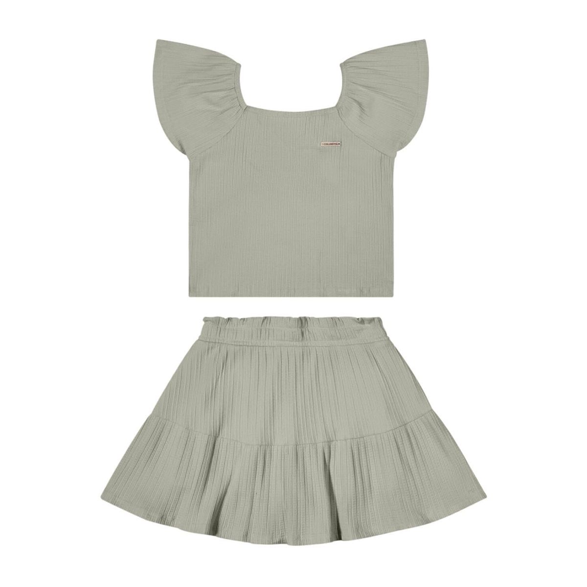 Conjunto Menina Coloritta verde - Fátima Modas