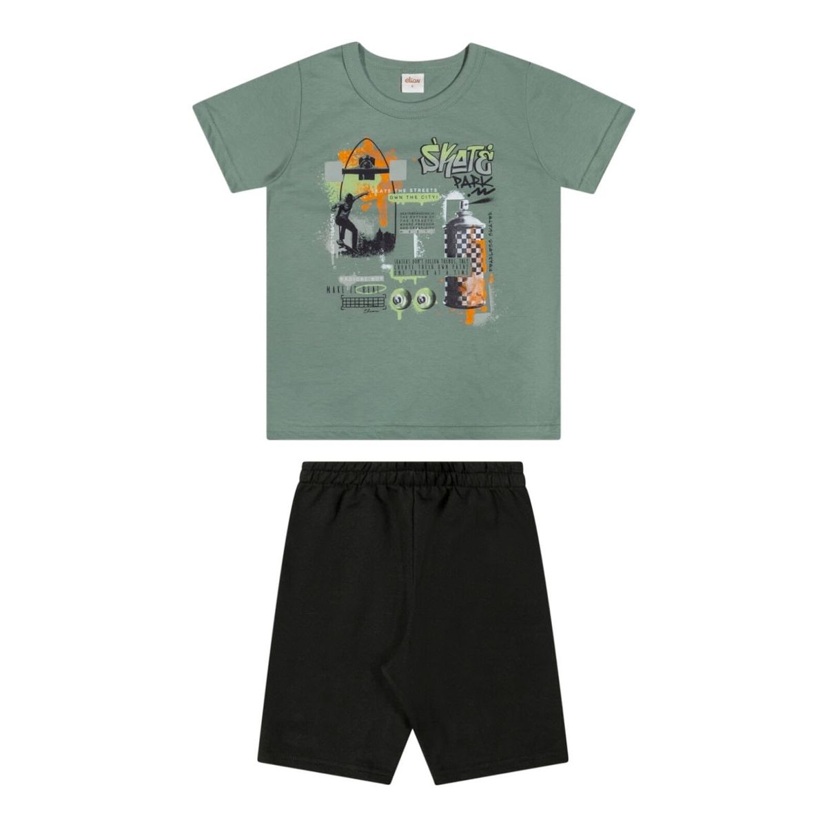 Conjunto Infantil Menino Estampa Sports Elian - Fátima Modas